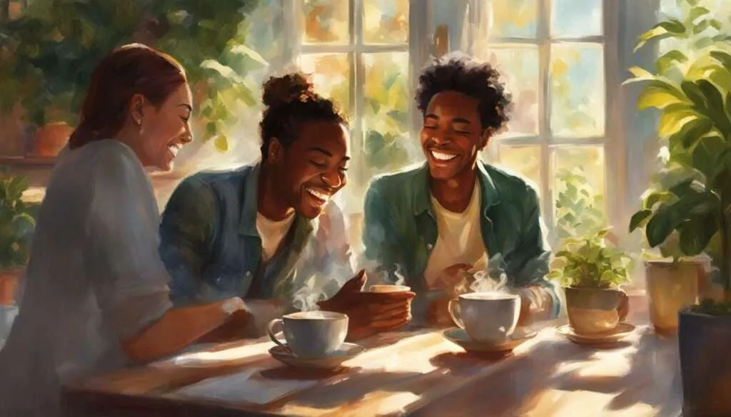 Kaffee und Lachen