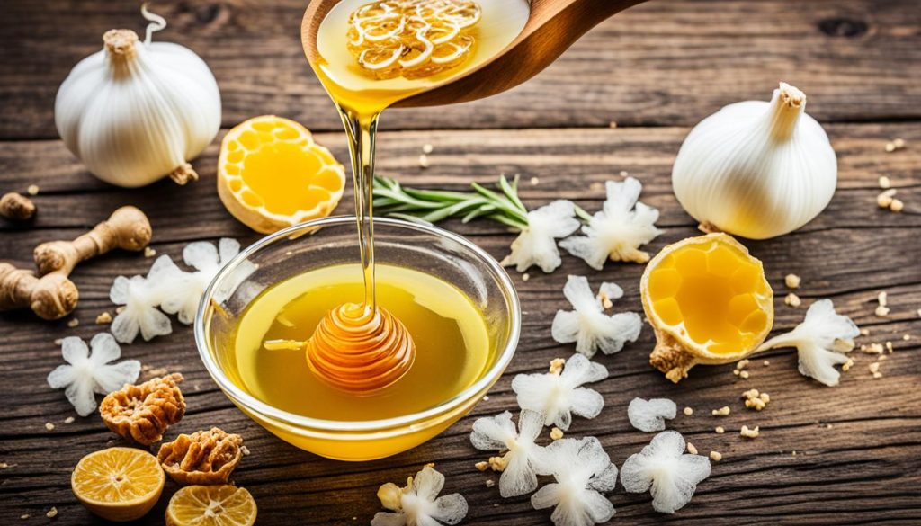 Zwiebelsaft mit Honig und Ingwer